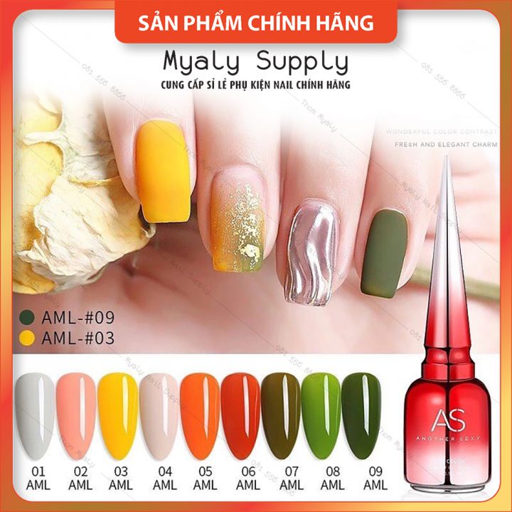Set Sơn AS Chai Đỏ Nắp Nhọn 9 Chai Cao Cấp AML SP000323