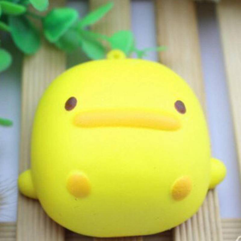 Móc Khóa Pu Dẻo Màu Vàng Đậm Có Móc Khóa