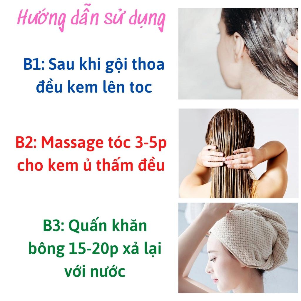 Kem Ủ Tóc Keratin Collagen 1000ml Ủ Hấp Tóc Phục Hồi Tóc Hư Tổn Siêu Mềm Mượt Cung Cấp Dưỡng Chất Cho Tóc Chắc Khỏe