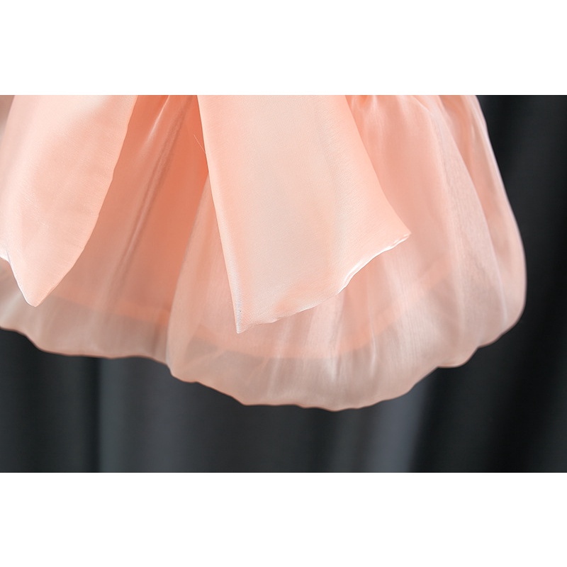 Đầm Lưới Đính Nơ Thời Trang Mùa Hè Hàn Quốc Cho Bé Gái 9 Tháng Đến 3 Tuổi