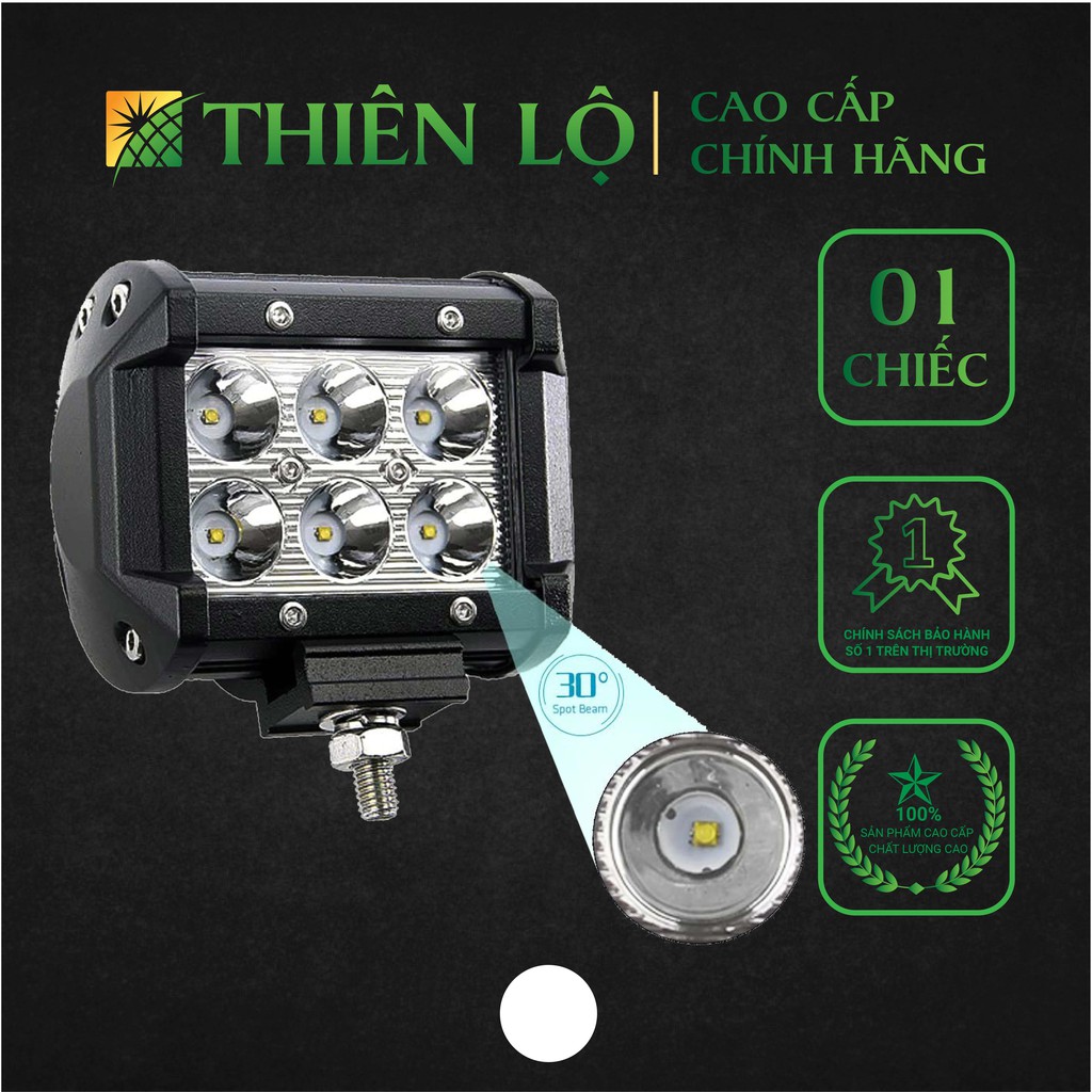 [NÂNG CẤP SIÊU SÁNG] Đèn trợ sáng C6 18W nâng cấp CHIP LED thế hệ mới siêu sáng siêu bền cao cấp của Thiên Lộ