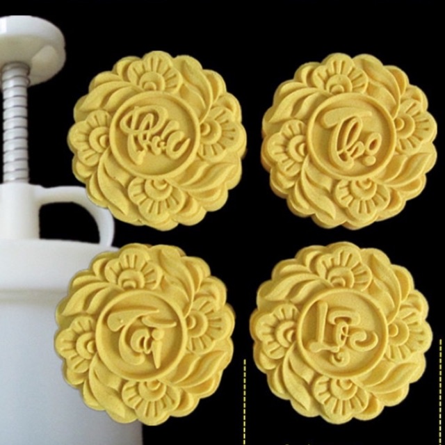Khuôn trung thu lò xo 4 mặt 180g mẫu 282