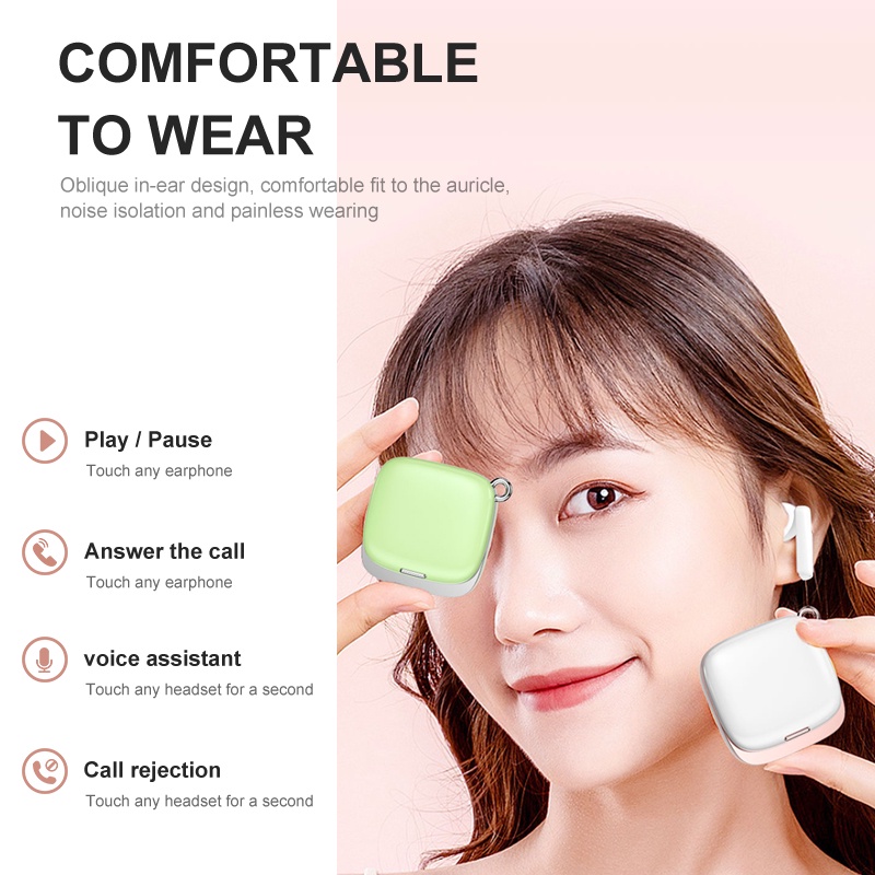 Tai Nghe Không Dây Bluetooth Mini S03 TWS Chống Ồn Kèm Hộp Sạc
