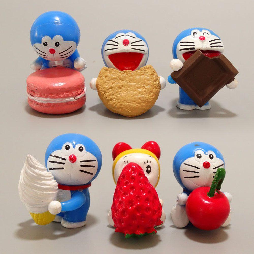 Set 6 Mô Hình Nhân Vật Hoạt Hình Doraemon|Mô Hình Nhân Vật Doraemon Trang Trí
