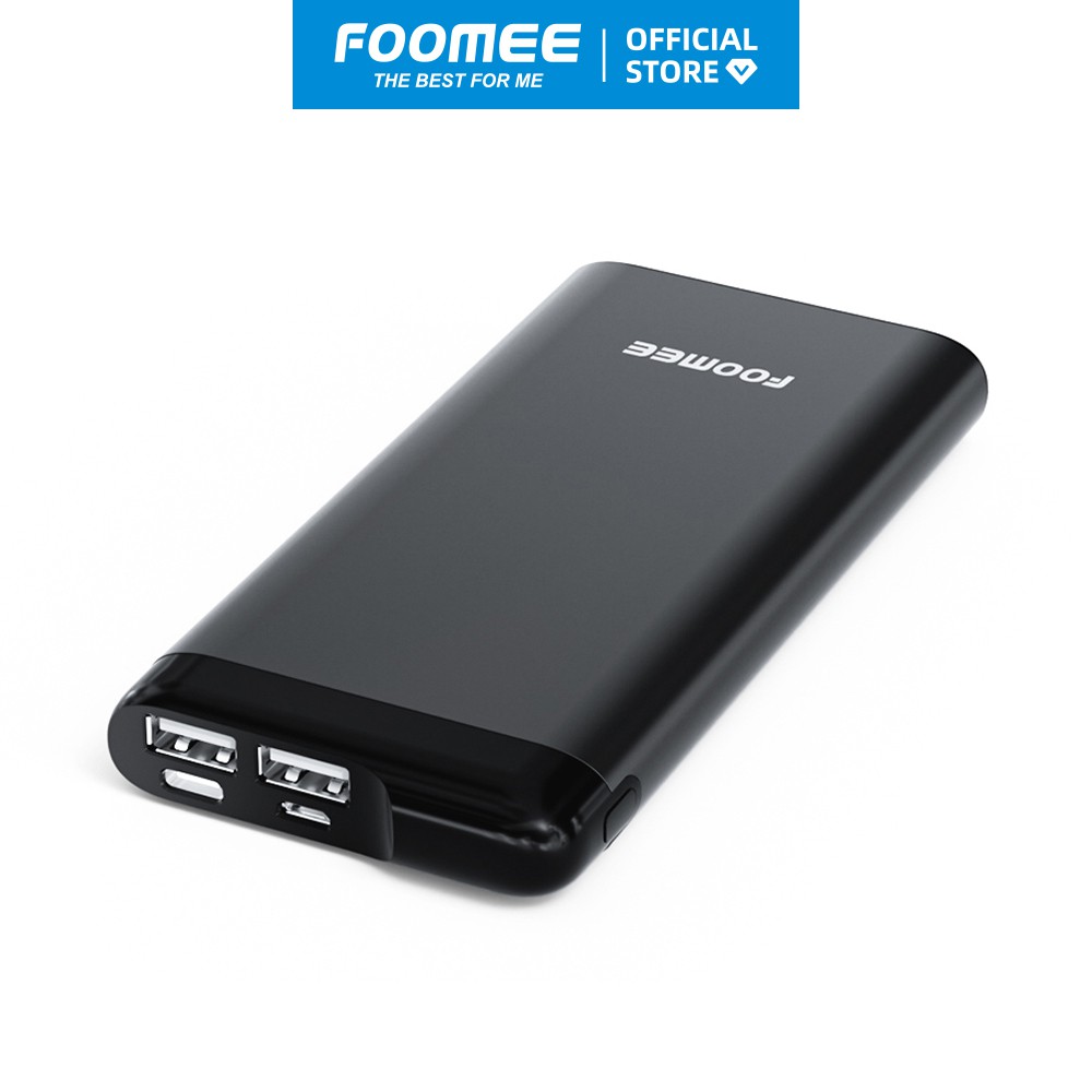 Pin Sạc Dự Phòng 10000mAh FOOMEE AH10s -  Tích hợp 2 cổng output - Chống cháy an toàn