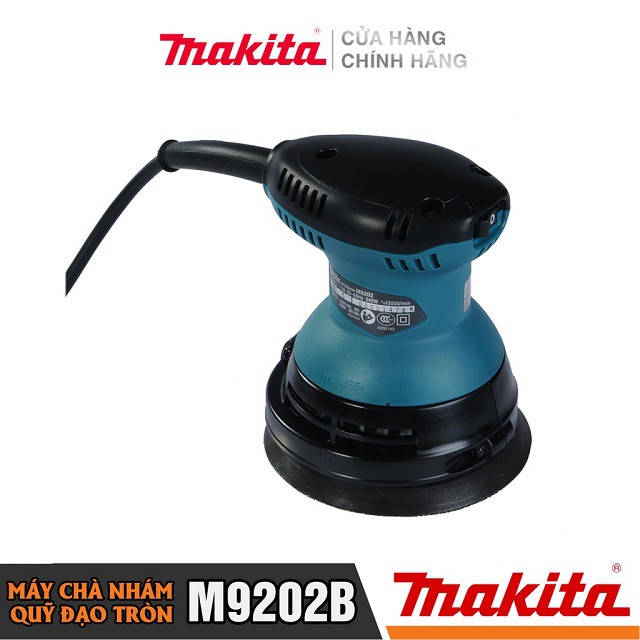 [Chính Hãng] Máy Chà Nhám Tròn Makita M9202B (240W-125MM) Bảo Hành Tại Các TTBH Toàn Quốc