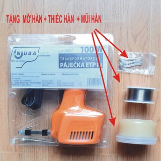 COMBO SIÊU RẺ Mỏ hàn xung Tiệp 220V 100W + Thiếc hàn + Mỡ hàn + 6 mũi hợp kim [HÀNG CHÍNH HÃNG], Store Bách Khoa
