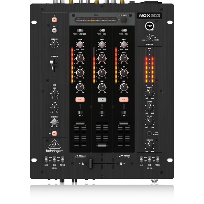 Mixer DJ 3 kênh Behringer NOX 303 - Hàng Chính Hãng