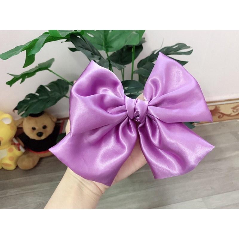 [ VẢI NAKI ] Kẹp nơ xinh xắn Hàn Quốc (bản to)
