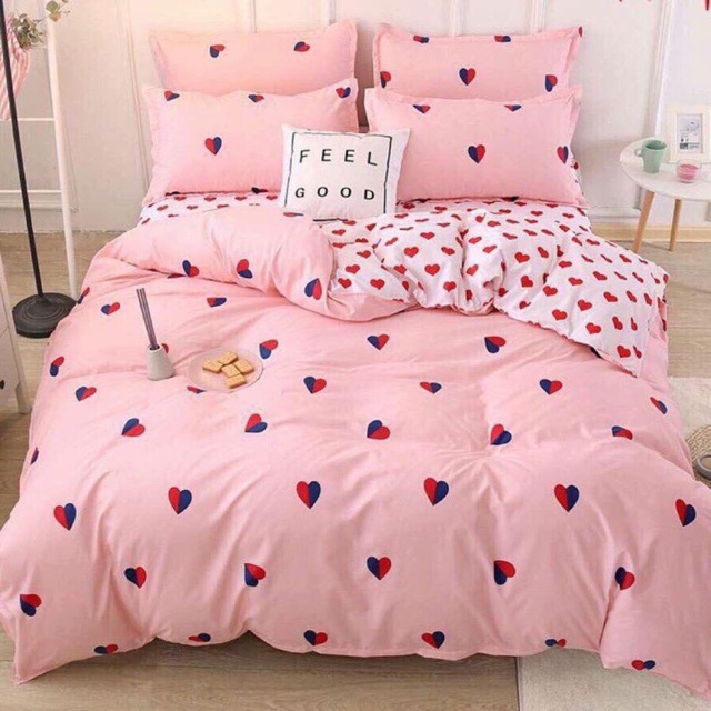 Set drap + 2 vỏ gối đầu và 1 vỏ ôm