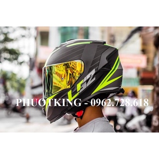 Mũ Fullface LS2 FF800 Storm Đen xanh lá