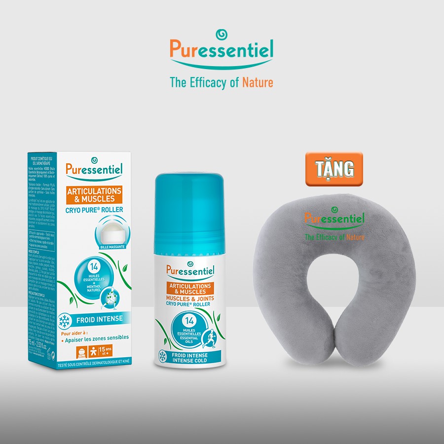 Sản phẩm Lăn Giảm Đau & Mát Lạnh Cơ Khớp Puressentiel Muscles & Joints Cryo Pure Roller 75ML