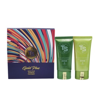 Combo bộ dầu gội xả Ts gold plus shampoo dành cho tóc rụng 50g/chai
