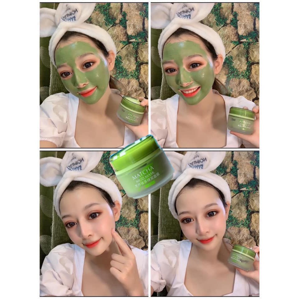 [RẺ VÔ ĐỊCH] Mặt nạ dưỡng da cấp ẩm thải độc bùn trà xanh Laikou Matcha Mud Mask (5 tác dụng) 85g | WebRaoVat - webraovat.net.vn