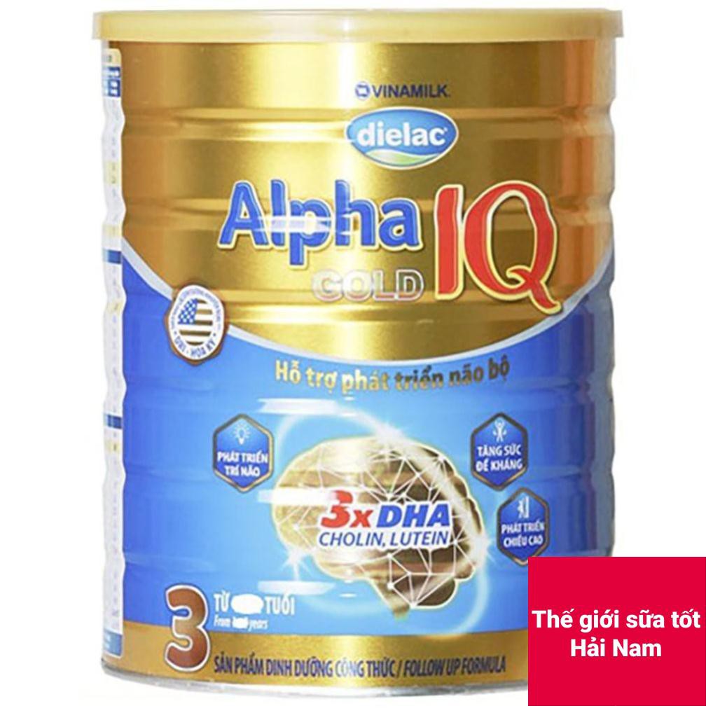 [CHÍNH HÃNG] Sữa Bột Vinamilk Dielac Alpha Gold IQ 3 - Hộp 1,5kg