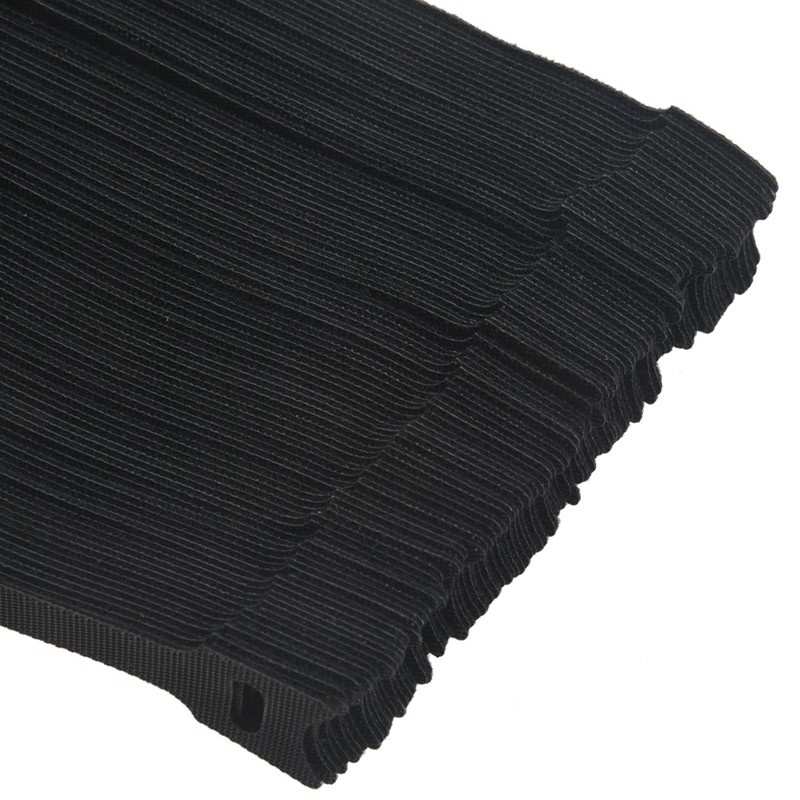 100 Dây khóa nylon cột cáp màu đen có thể điều chỉnh 15cm