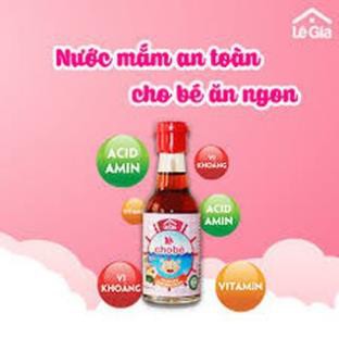 Nước mắm an toàn cho trẻ em Lê Gia 60ml nhãn hồng hoàn toàn là sản phẩm tự nhiên.