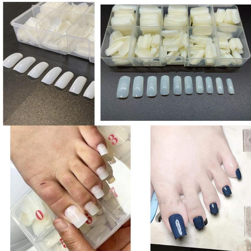 Móng Úp Chân Phom Dài - Móng Nối CHân Phom Dài Đủ 10 Size