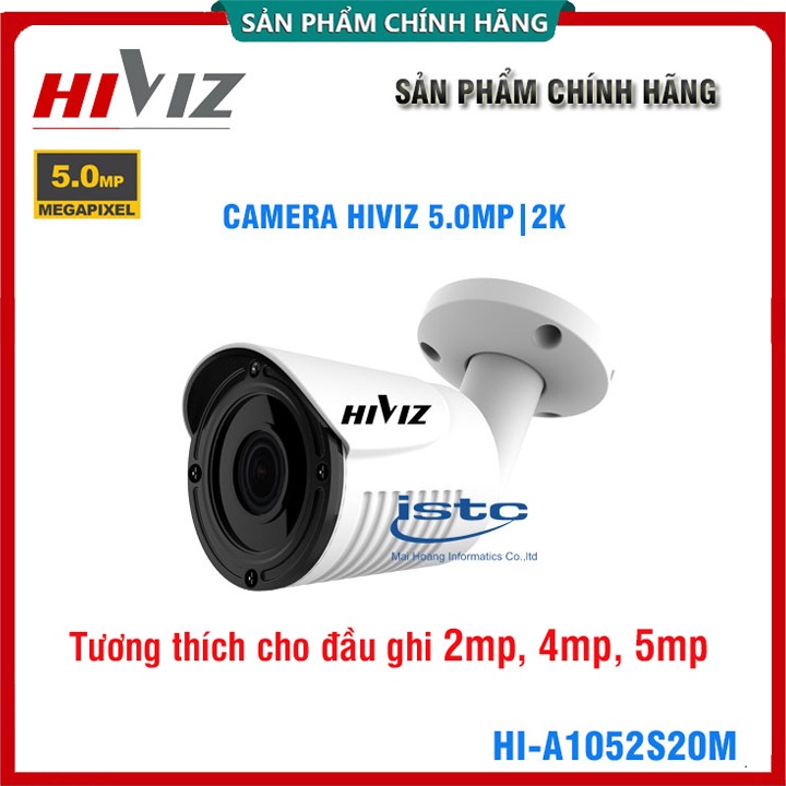 [Xả Lỗ] Camera giám sát Hiviz 2.0MPX | 5MP cao cấp, Tương thích với mọi đầu ghi 2mp, 4mp, 5mp - Chính Hãng