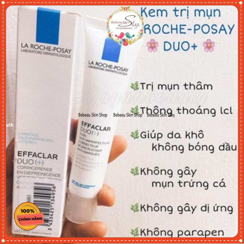 Kem Giảm Mụn Ẩn La Roche Posay Effaclar Duo+ 40ml - Bebeauskinshop