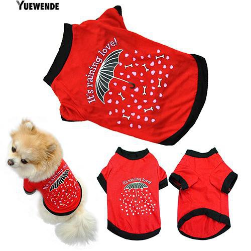 Áo thun cotton họa tiết dù cho thú cưng
