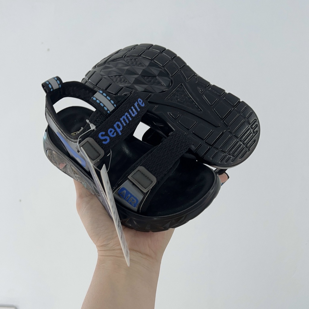 sandal bé trai dép quai hậu cho bé đi học đi chơi có size đại khâu đế nội địa siêu bền quai dán tùy chỉnh 6607
