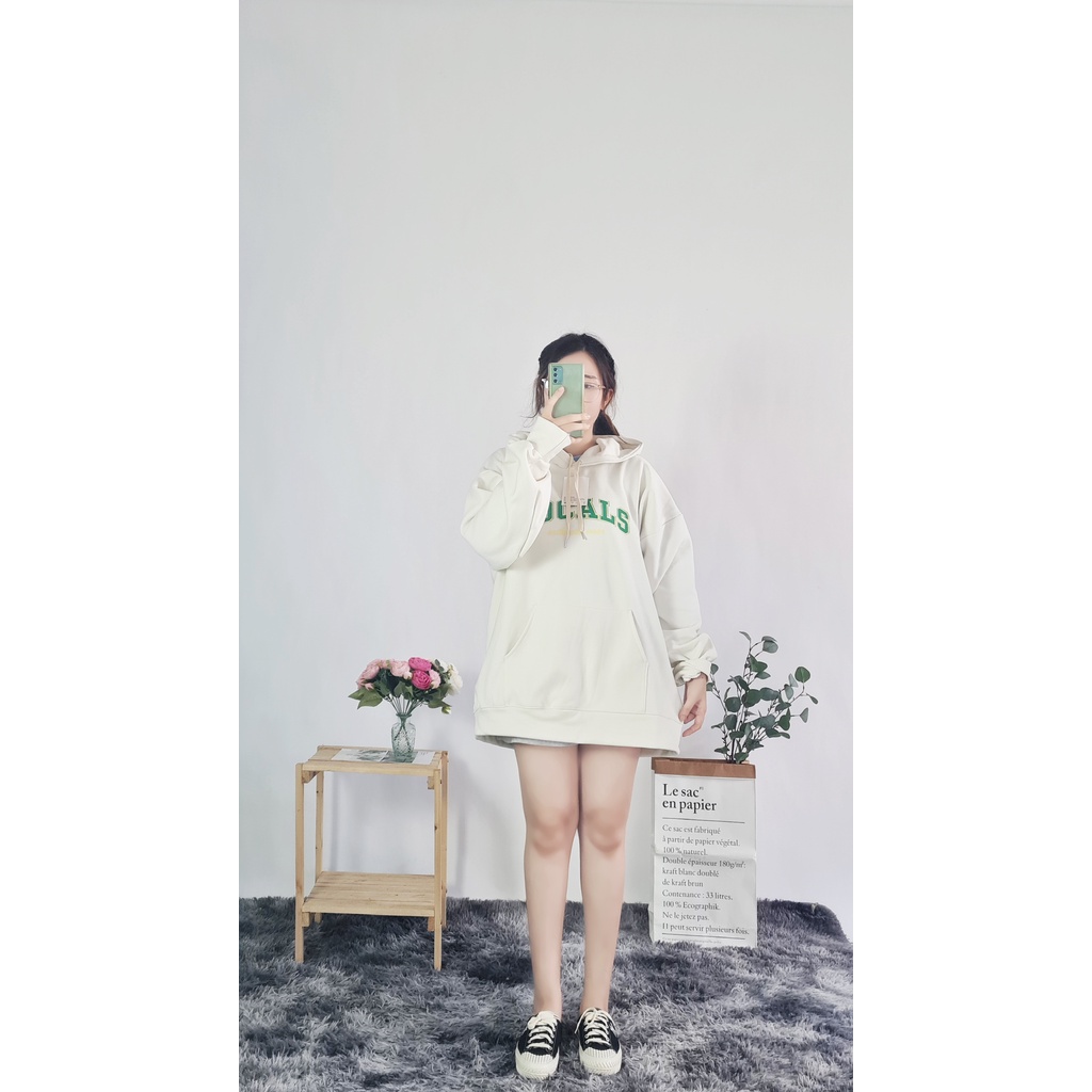 Áo HOODIE nỉ có mũ 2 lớp SAM CLO - Áo khoác chui tay dài thu đông nam nữ freesize form rộng unisex chữ HAPPY NOW PREMIUM