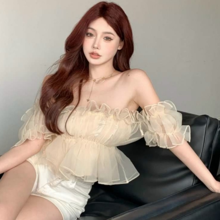 ÁO TRỄ VAI XẾP LY 🔥