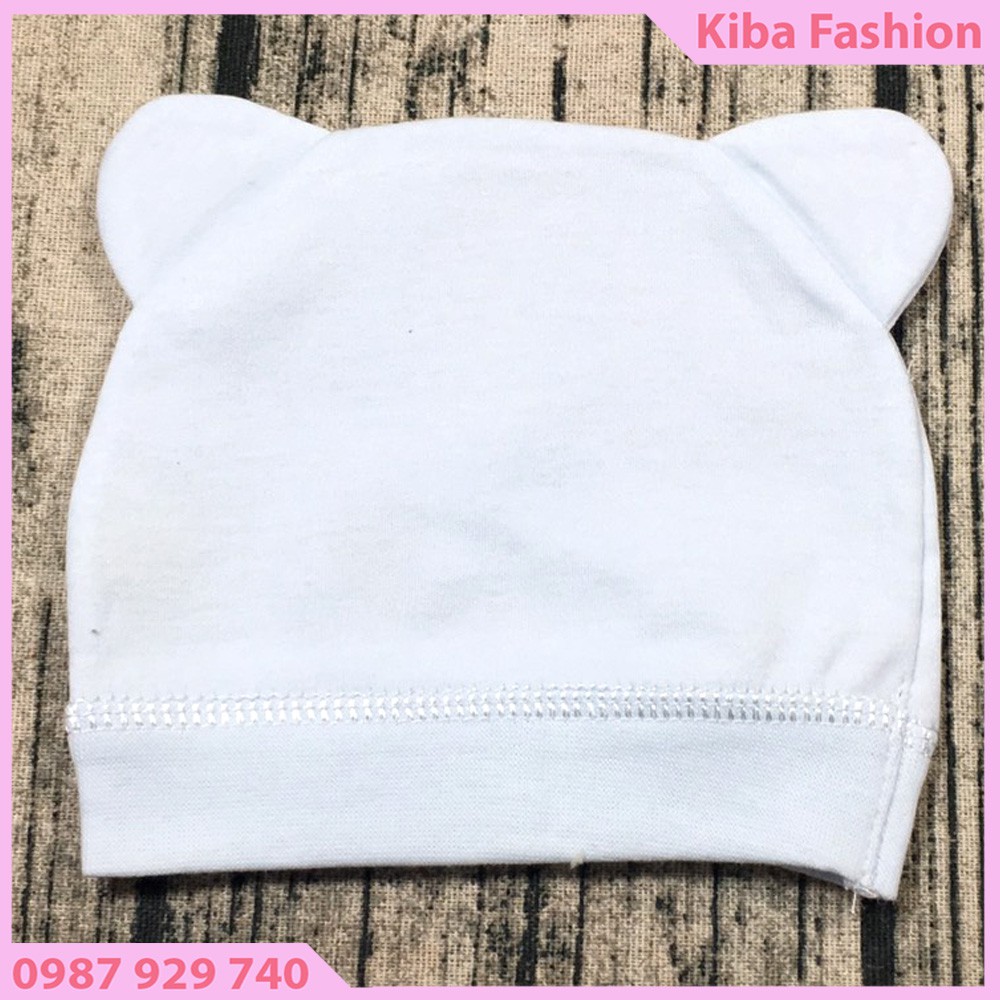 Mũ cotton sơ sinh cao cấp cho bé