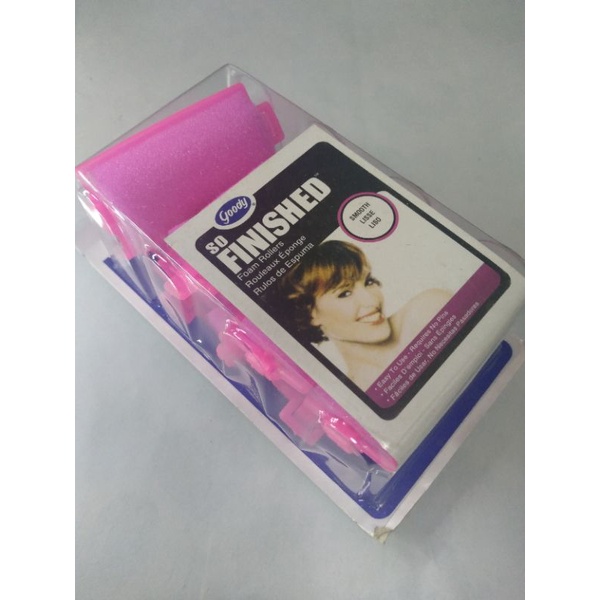 Combo 8 cái lô mút uốn tóc mái, cuốn tóc xoăn siêu cong mầu hồng