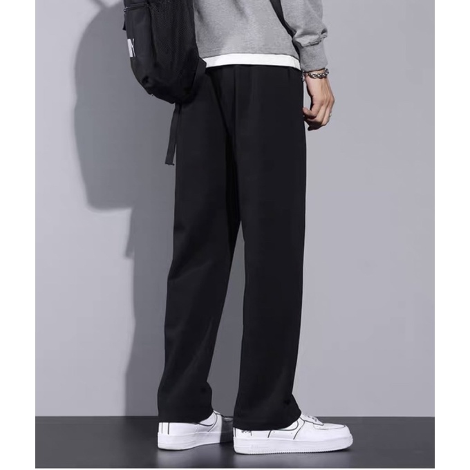Quần ống suông nam nữ unisex- Quần kaki baggy trơn phong cách hàn quốc cực hot 2022
