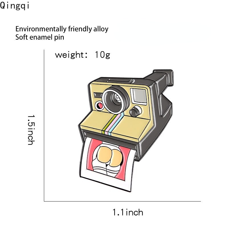 Ghim cài áo MISS ZOE hình máy ảnh hoạt hình ngộ nghĩnh