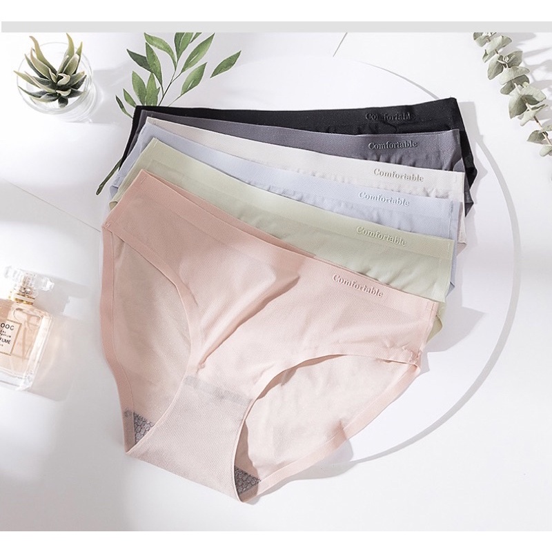 Quần Lót Nữ Softie Chất Băng Lụa Thông Hơi Kháng Khuẩn Siêu Tàng Hình 9907