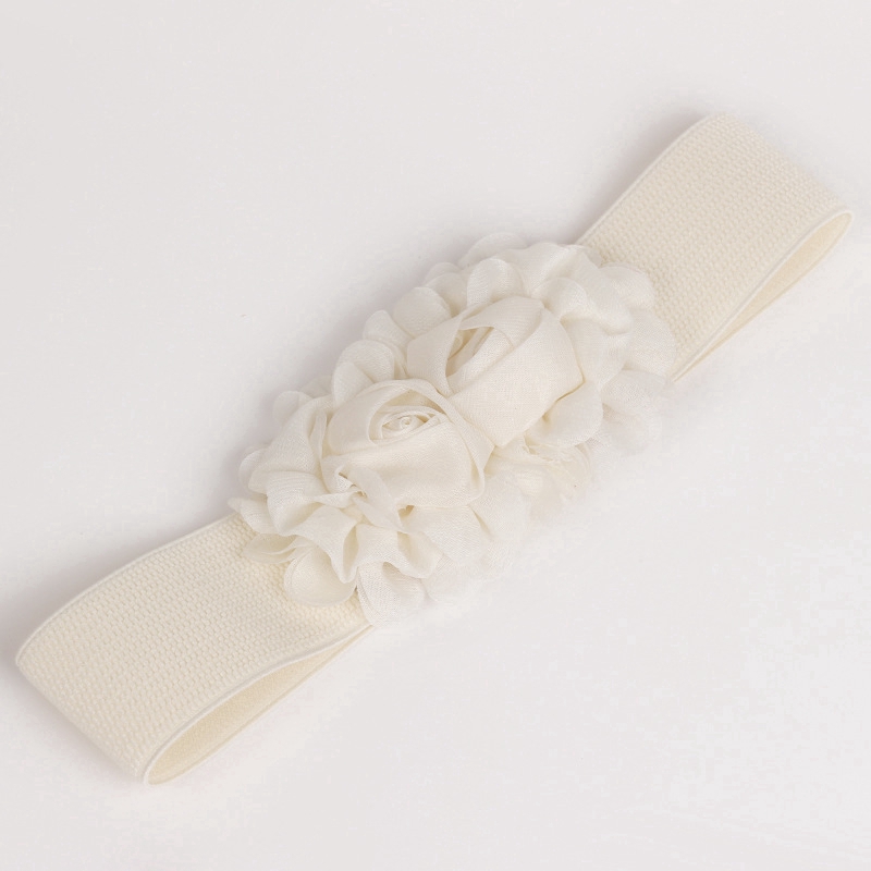 Thắt lưng Haimeikang bản rộng co giãn đính hoa xinh xắn sành điệu cho nữ