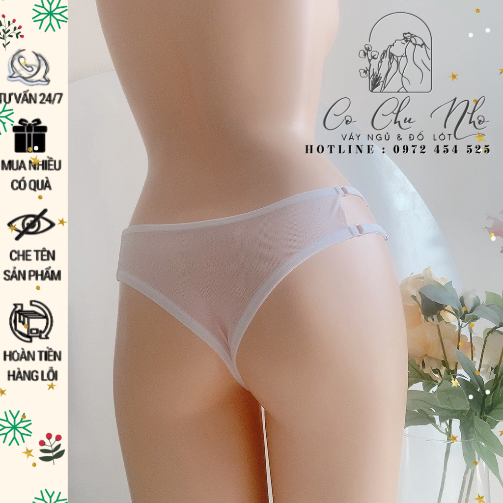 TG007 - Quần lót nữ có dây điều chỉnh - quần chíp ren xuyên thấu - cochunhoquan11
