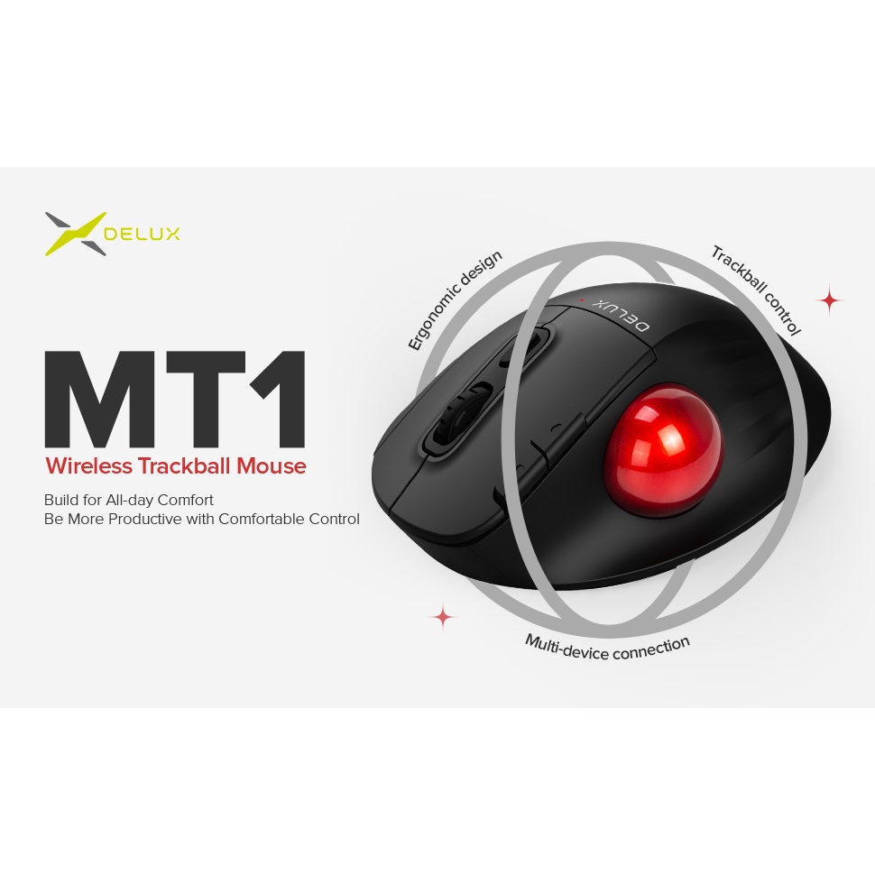 Chuột không dây Bluetooth 2.4G Delux MT1