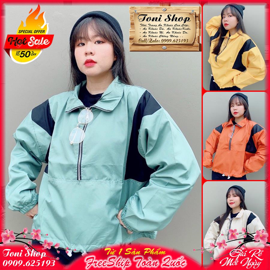 ÁO KHOÁC DÙ Bomber Jacket (M1370 - Cổ Zip)