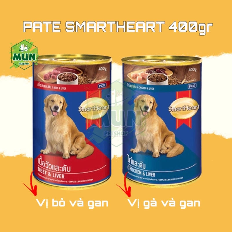 Pate Smartheart lon 400gr