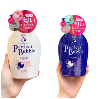 Sữa Tắm Trắng Da Giàu Dưỡng Ẩm Senka Perfect Bubble For Body Sweet Floral 500ml