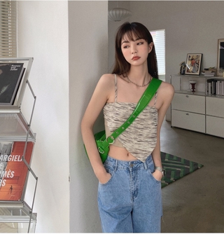 Áo hai dây cột nơ xinh xắn thời trang cho nữ 