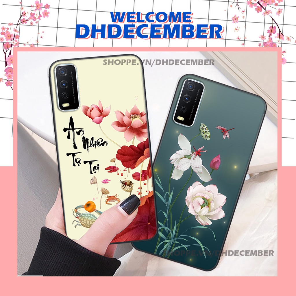 Ốp lưng Vivo Y12S 2021 / Y20 in hình thư pháp tâm an vạn sự an ,mã đáo thành công SIÊU CHẤT