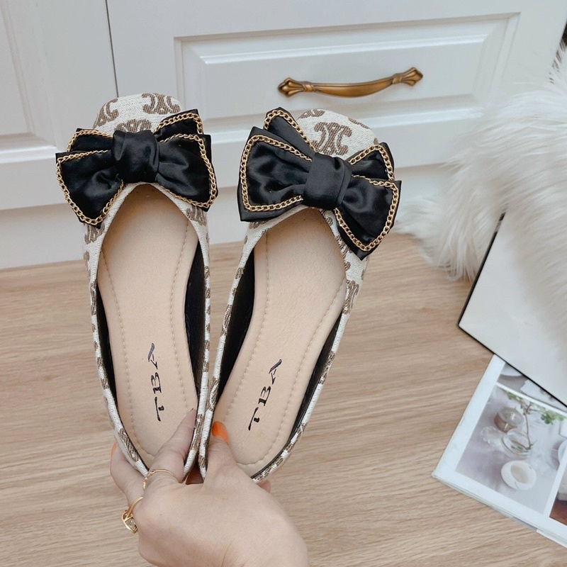 GIÀY BÚP BÊ NƠ VIỀN XÍCH SIÊU HOT