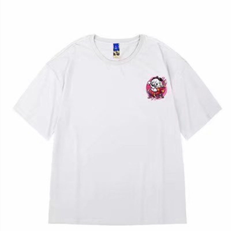 Áo Thun Tay Ngắn Dáng Rộng In Hoạt Hình Gấu Kiểu Hip-Hop Đường Phố Hàn Quốc Thời Trang Mùa Hè Cho Nam Cỡ M-8XL