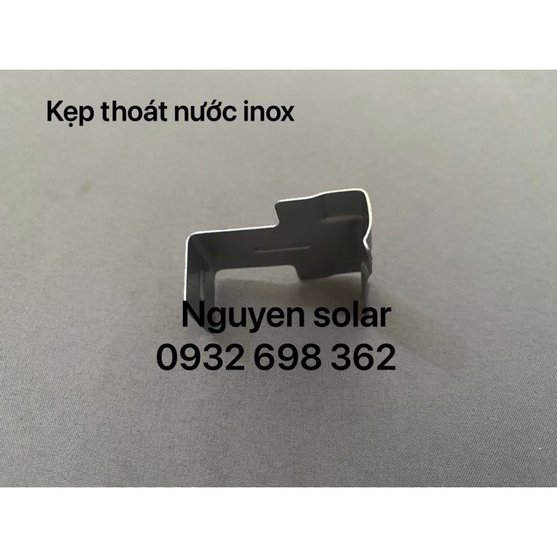 Kẹp Thoát Nước Pin Mặt Trời_ Inox 304_ Thoát Nước Đọng Trên Pin_Bền Trên 10 Năm_Solar Panel 35-40mm