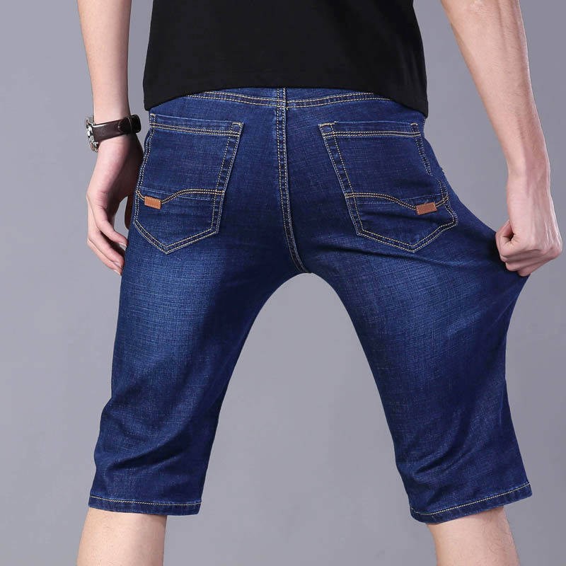 Quần Short Denim Ống Rộng Thời Trang Cho Nam