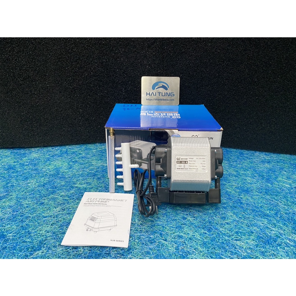 Máy  Sủi Oxy, Máy sục khí Bể cá  Sunsun DY 30A- 50A  Vỏ Nhôm Siêu Êm Siêu Mạnh