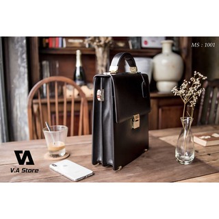 Cặp da đứng Công sở Cao cấp MontBlanc 1001