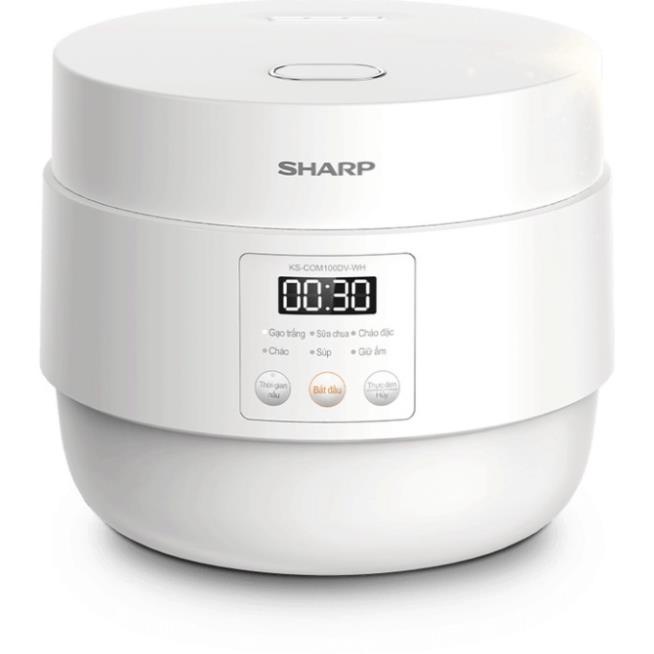 Nồi cơm mini điện tử Sharp KS-COM100DV-RD/WH 1 Lít - HÀNG CHÍNH HÃNG