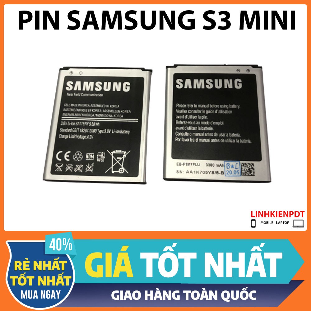 Pin Samsung Galaxy S3 Mini dung lượng 3380 mAh