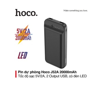 ⚡Mới⚡Pin Sạc Dự Phòng Siêu Tốc 20W Hoco J87/J87A 10000mAh/ 20000mAh Sạc Nhanh 2 Cổng PD+QC 3.0,Chính Hãng Bảo hành 1 NăM